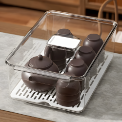 Plastic Food Container With Strainer